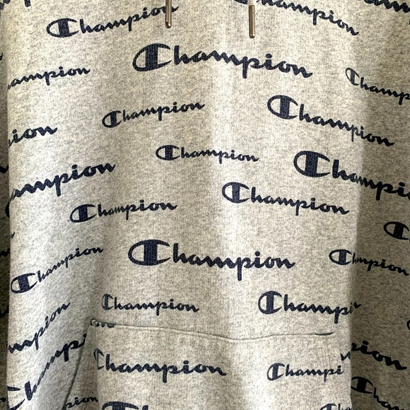 EUC Worn Once Unisex Champion Powerblend AOP Hoodie - Picture 5 of 7